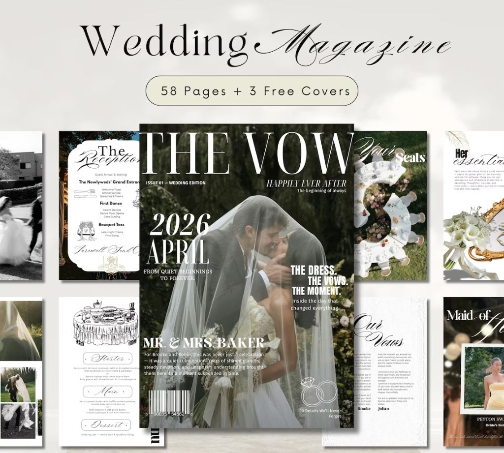 Wedding Magazine - Template for Canva