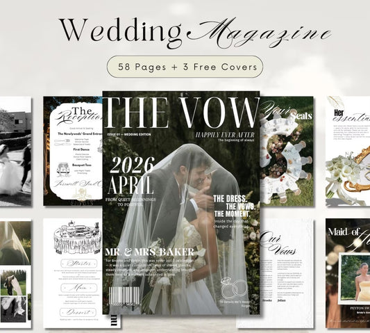 Wedding Magazine - Template for Canva